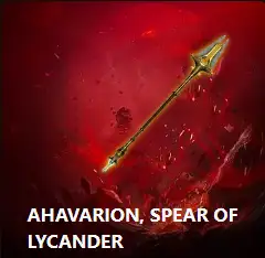 Ahavarion, Spear of Lycander | Battle.net