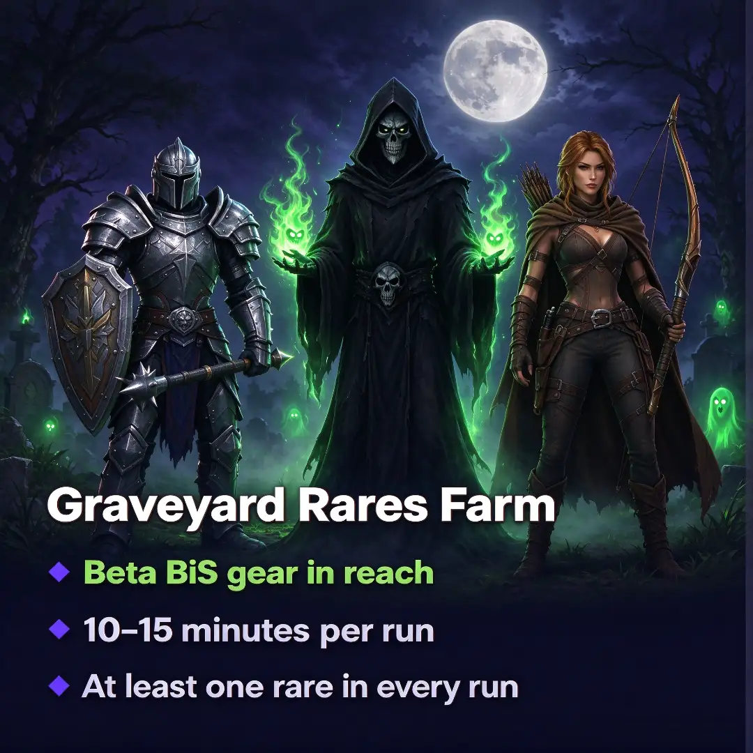 WoW Forever Graveyard Rares Farm | Beta Server US > PVE - Alliance