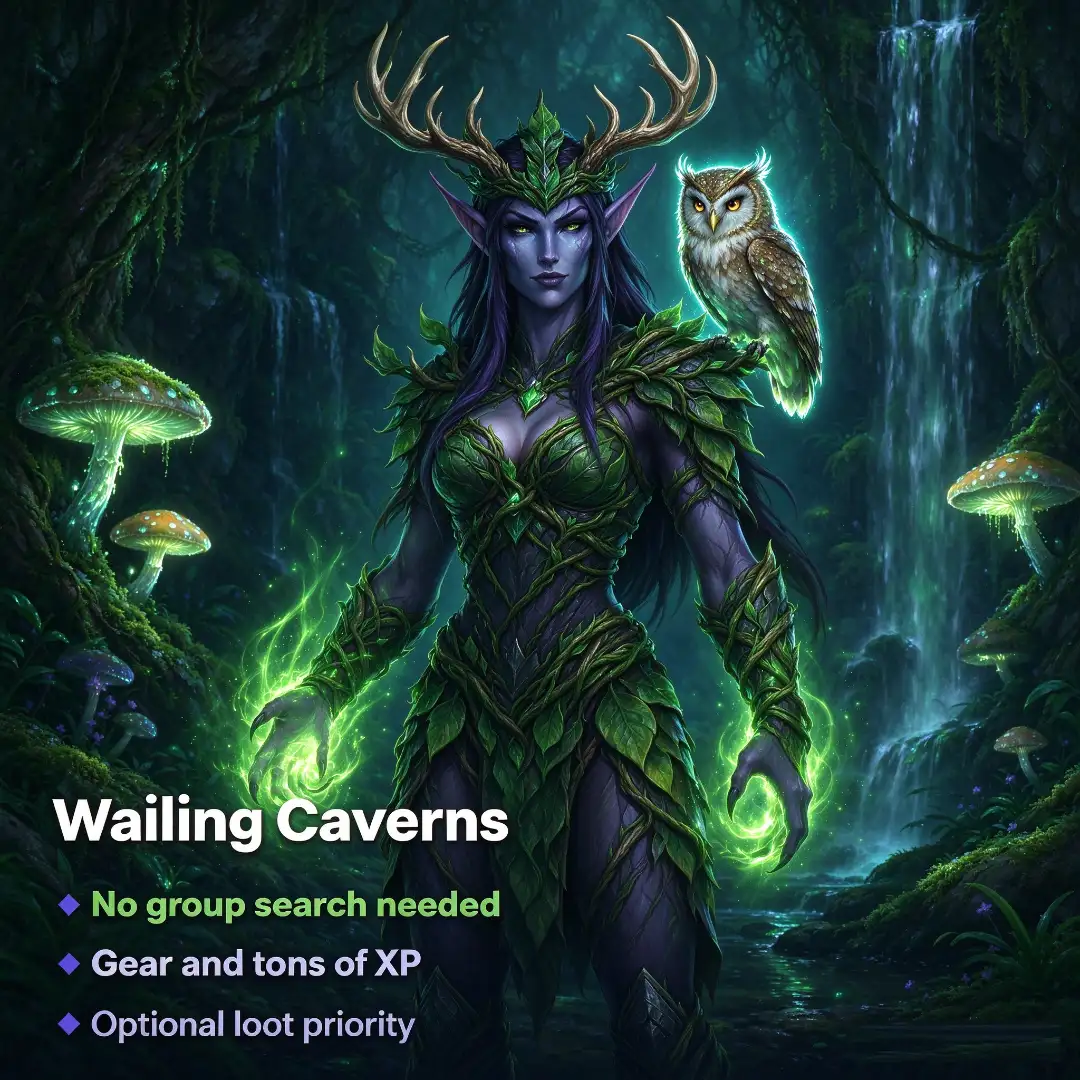 WoW Forever Wailing Caverns Boost | Beta Server US > PVE - Alliance