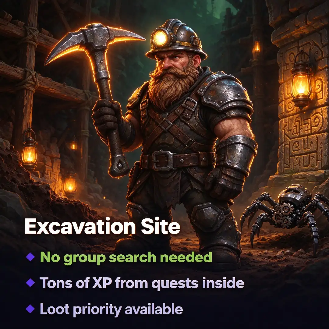 WoW Forever Excavation Site Boost | Beta Server US > PVE - Alliance