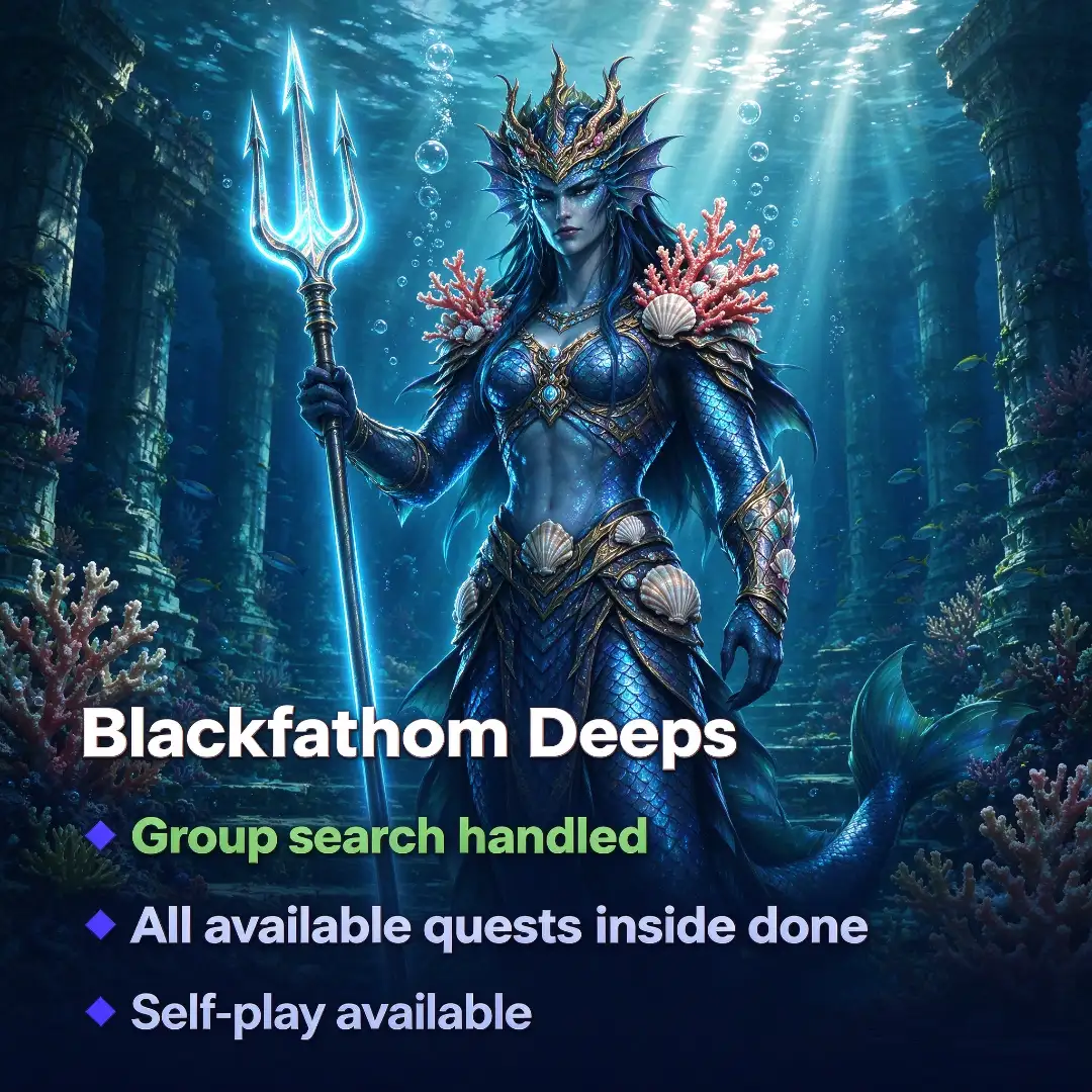 WoW Forever Blackfathom Deeps Boost | Beta Server US > PVE - Alliance