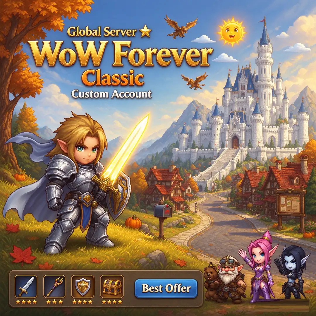 All-WoW Forever- All areas can select Custom Account. Thousands available. custom selection. 24/7 online support. reasonable pricing. | Beta Server US > PVE - Alliance