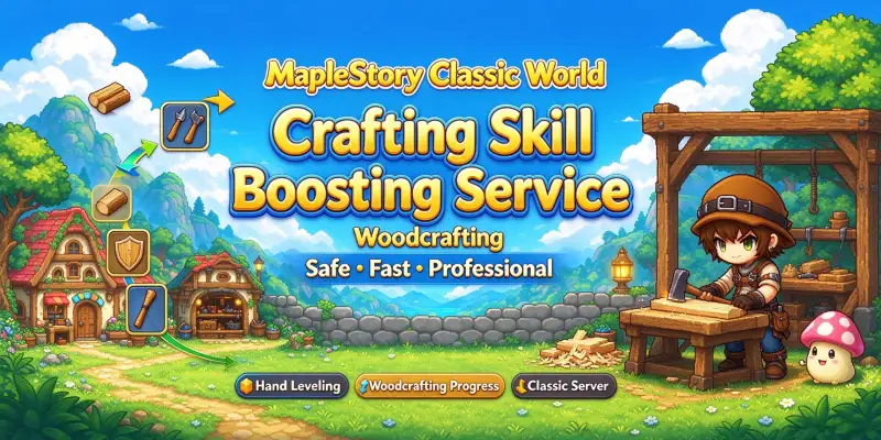 Crafting Skill Boosting Service - Woodcrafting | Global > Global MapleStory Classic World