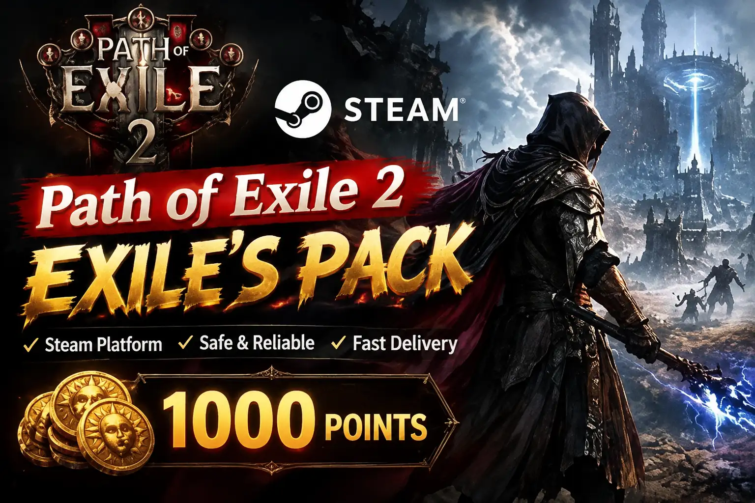 Path of Exile 2  - Steam Account - Full Access(Includes 1000 Coins) | Global