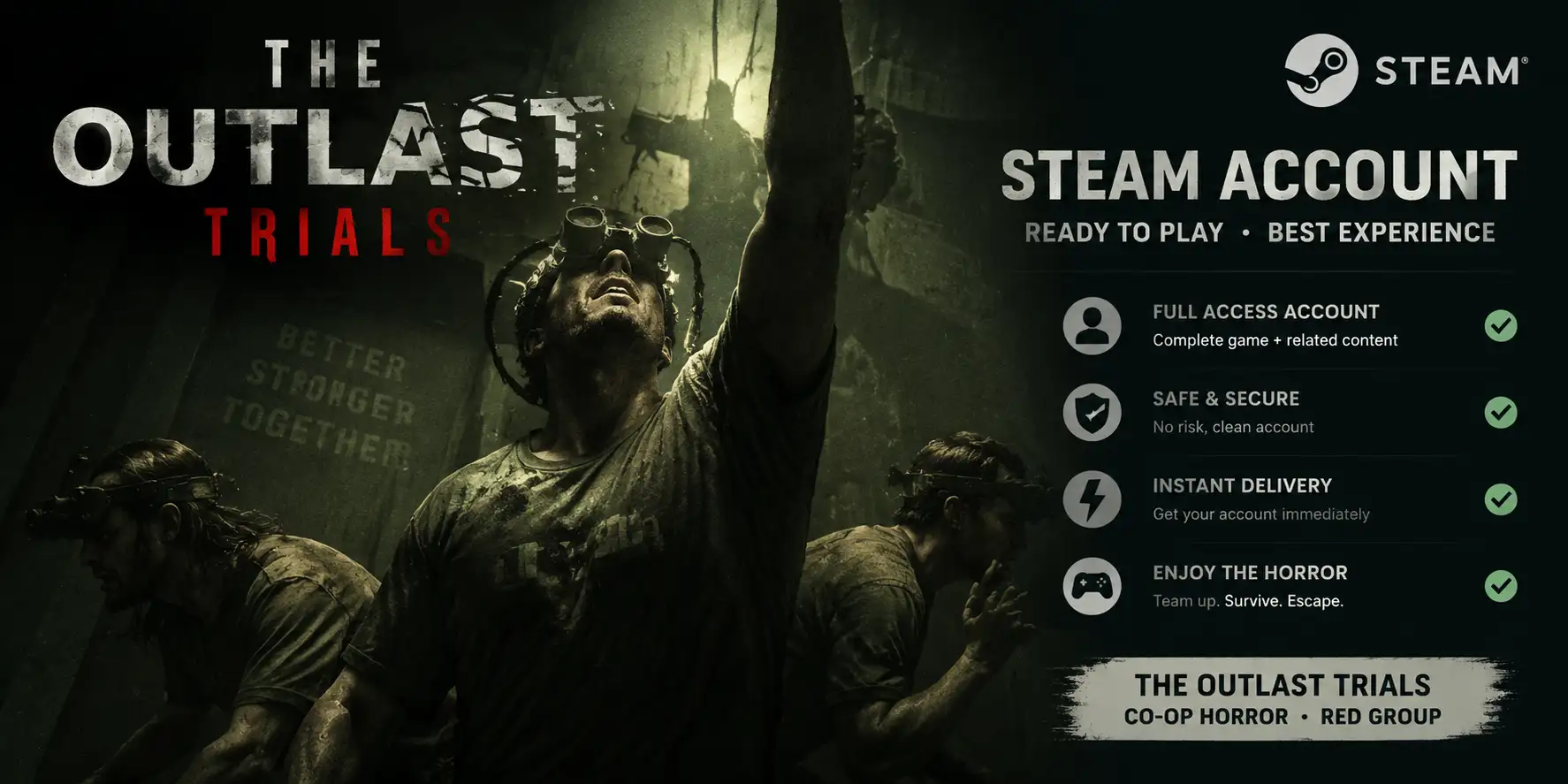 The Outlast Trials - Steam Account - Full Access | Global