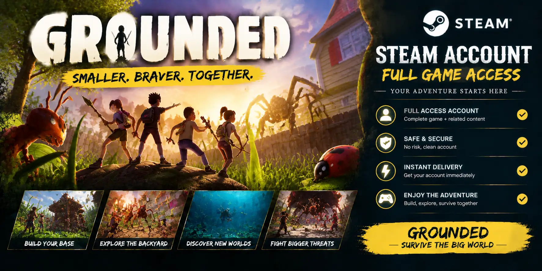 Grounded - Steam Account - Full Access | Global