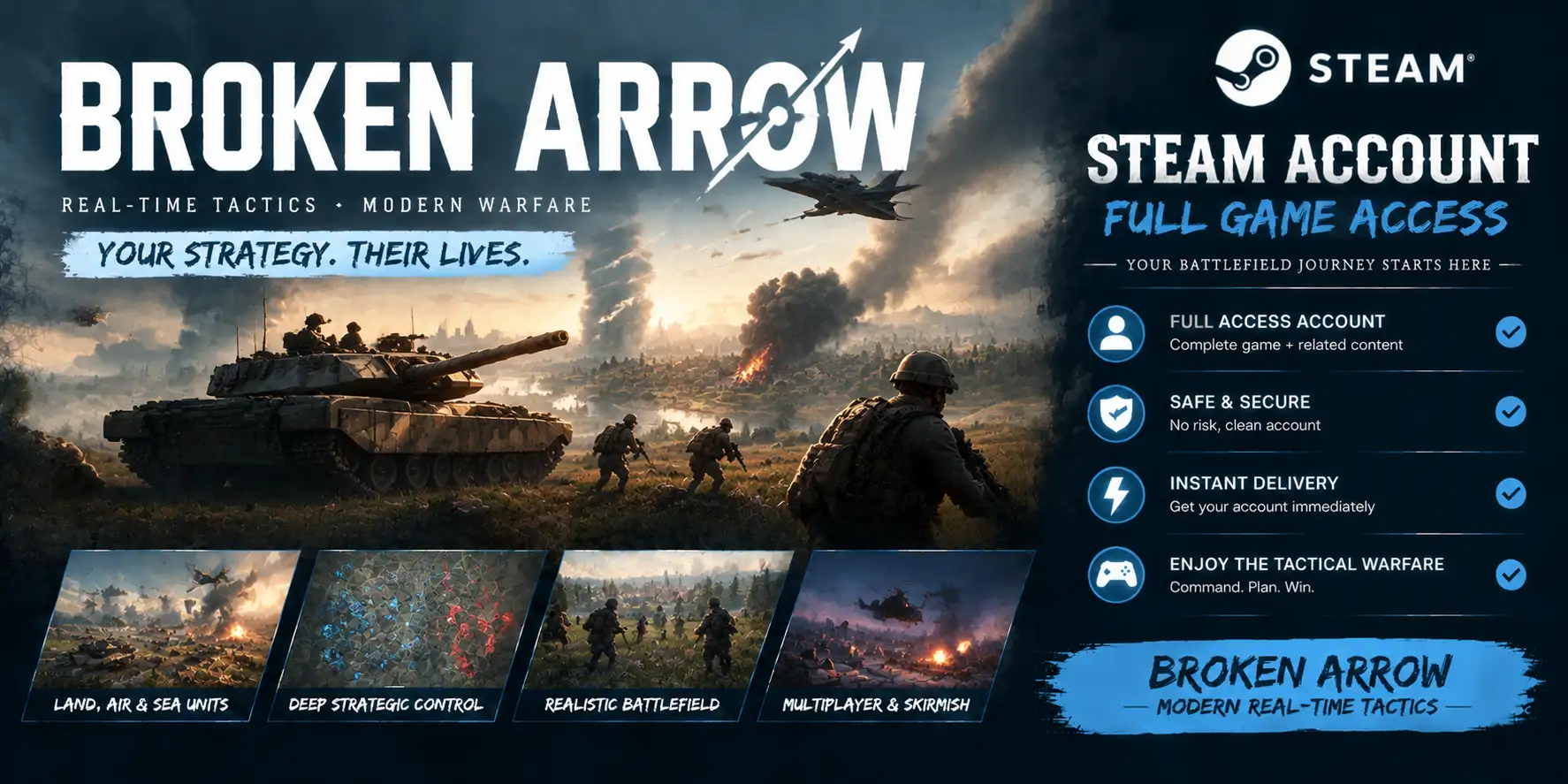 Broken Arrow - Steam Account - Full Access | Global