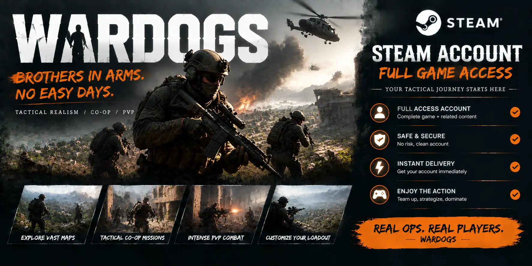 WARDOGS - Steam Account - Full Access | Global