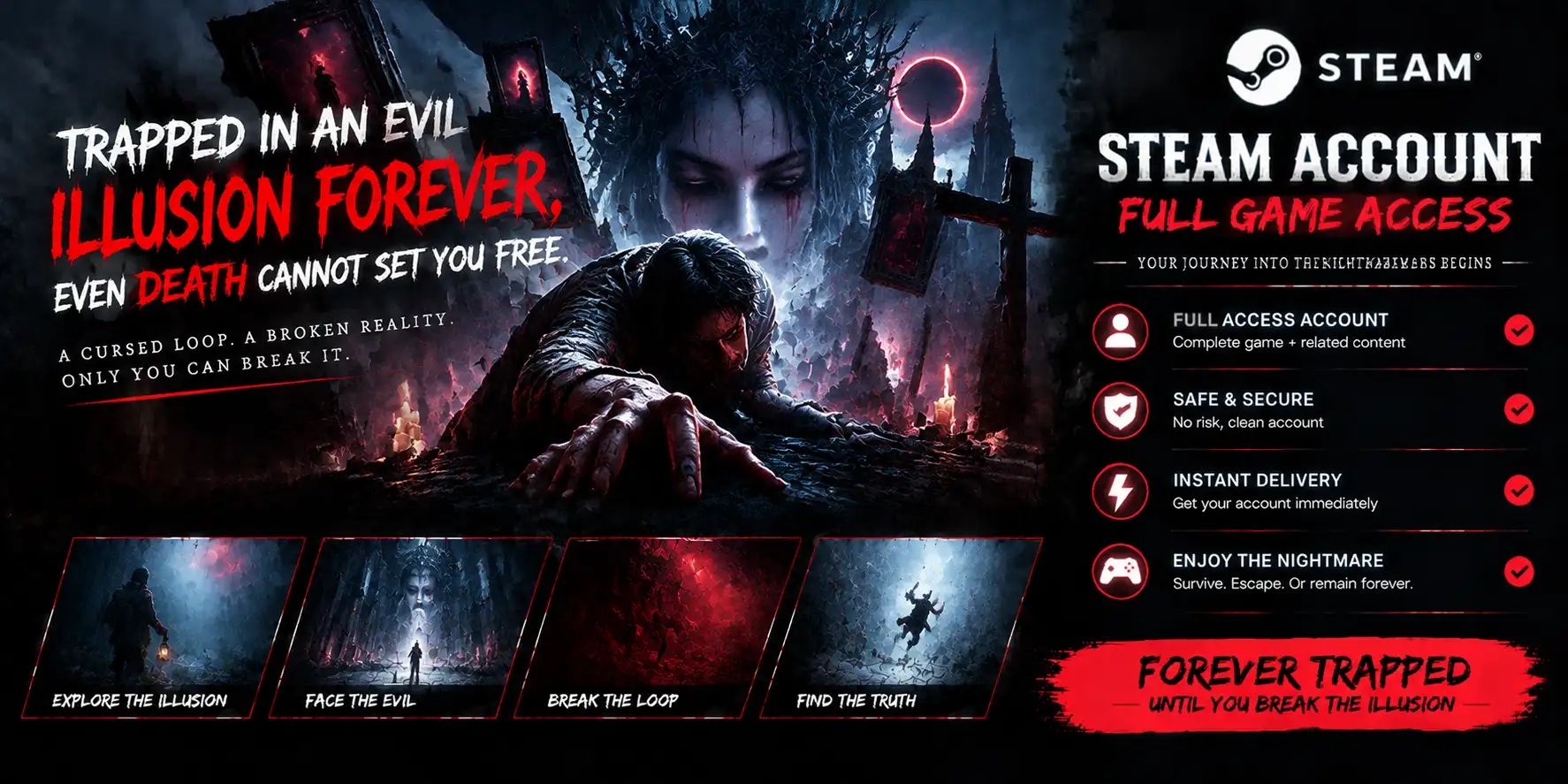 DEAD BY DAYLIGHT - Steam Account - Full Access | Global