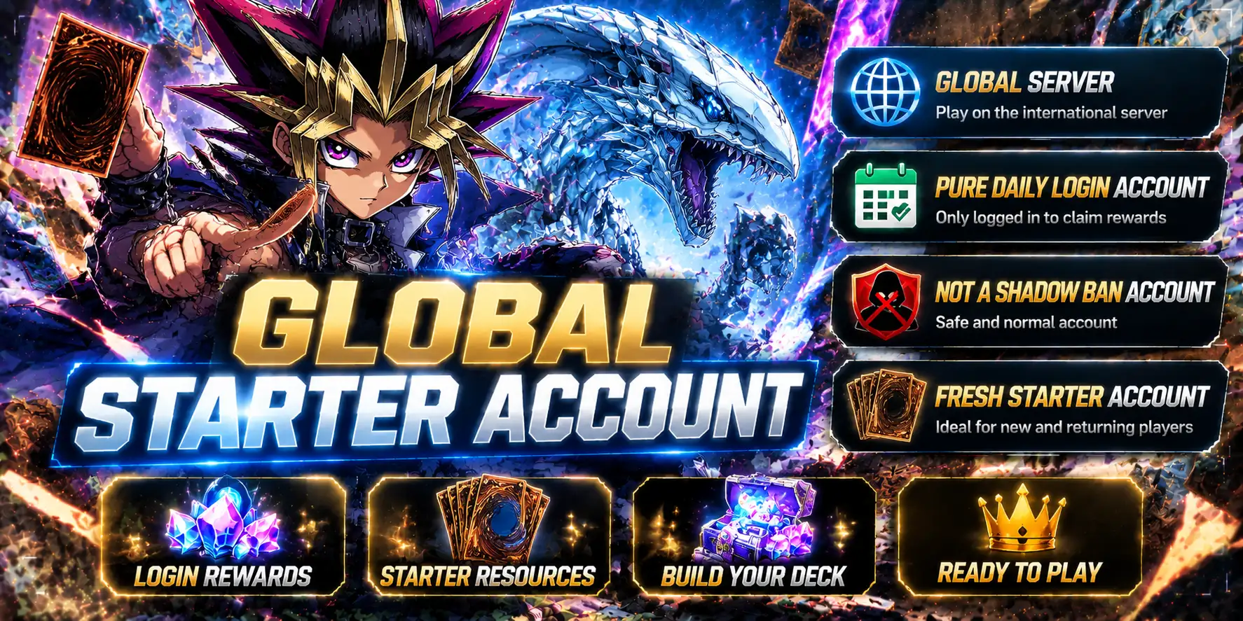 32,000-34,000 Gems, 540 UR CP, 540 SR CP - Konami ID, Steam not linked | Global