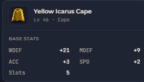 Yellow Icarus Cape | Global > Global MapleStory Classic World