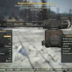 Bloodied High Powered Minigun (2024) | PS