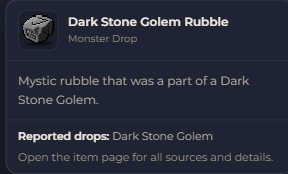 Dark Stone Golem Rubble | Global > Global MapleStory Classic World