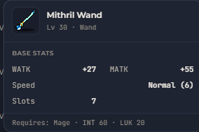 Mithril Wand | Global > Global MapleStory Classic World