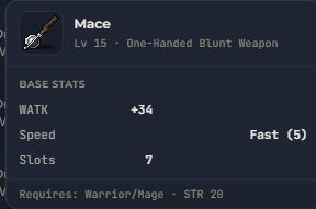 Mace | Global > Global MapleStory Classic World