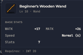 Beginner's Wooden Wand | Global > Global MapleStory Classic World