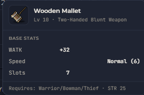 Wooden Mallet | Global > Global MapleStory Classic World