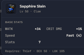 Sapphire Slain | Global > Global MapleStory Classic World