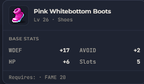 Pink Whitebottom Boots | Global > Global MapleStory Classic World