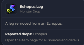 Echopus Leg | Global > Global MapleStory Classic World