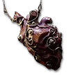 Carnage Heart Amber Amulet | Forbidden Rites Standard