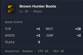 Brown Hunter Boots | Global > Global MapleStory Classic World