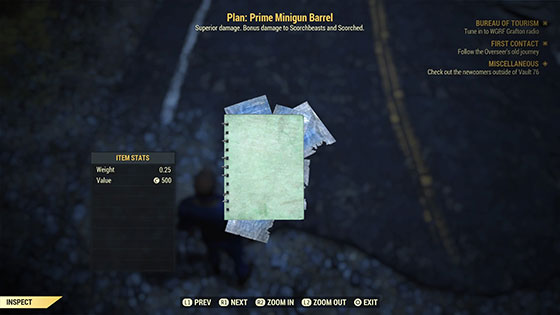 Plan- Prime Minigun Barrel | PS