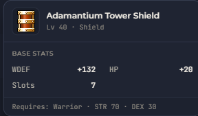 Adamantium Tower Shield | Global > Global MapleStory Classic World