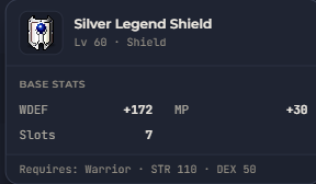 Silver Legend Shield | Global > Global MapleStory Classic World