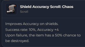 Shield Accuracy Scroll Chaos | Global > Global MapleStory Classic World