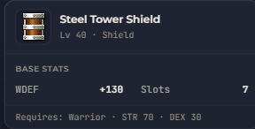 Steel Tower Shield | Global > Global MapleStory Classic World