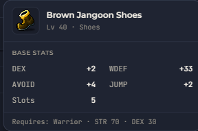 Brown Jangoon Shoes | Global > Global MapleStory Classic World