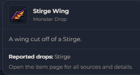Stirge Wing | Global > Global MapleStory Classic World