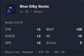 Blue Silky Boots | Global > Global MapleStory Classic World