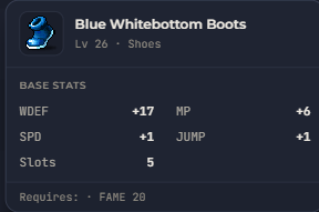 Blue Whitebottom Boots | Global > Global MapleStory Classic World