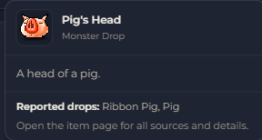 Pig's Head | Global > Global MapleStory Classic World