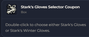 Stark's Gloves Selector Coupon | Global > Global MapleStory Classic World