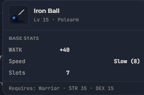 Iron Ball | Global > Global MapleStory Classic World