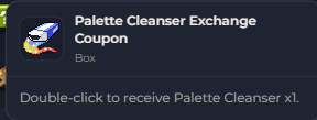 Palette Cleanser Exchange Coupon | Global > Global MapleStory Classic World