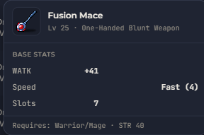 Fusion Mace | Global > Global MapleStory Classic World