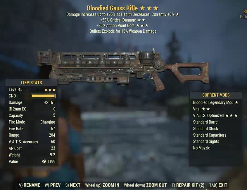 Bloodied Gauss Rifle (2024) | PS