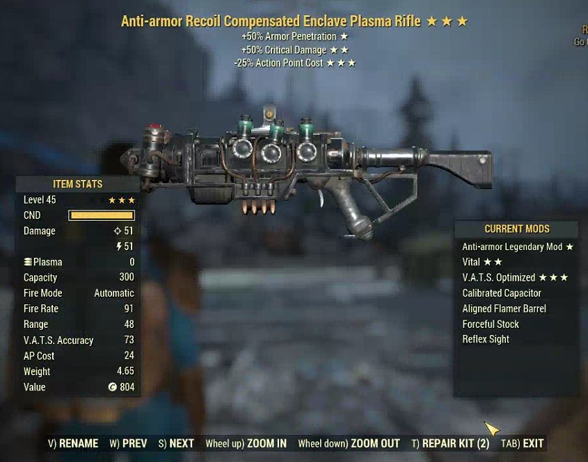 Anti-armor Recoil Compensated Enclave Plasma Rifle (2024) | PS