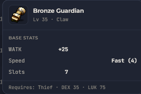 Bronze Guardian | Global > Global MapleStory Classic World