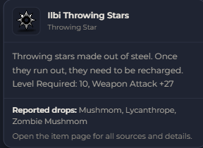 Ilbi Throwing Stars | Global > Global MapleStory Classic World
