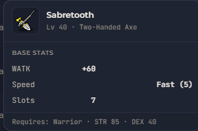 Sabretooth | Global > Global MapleStory Classic World