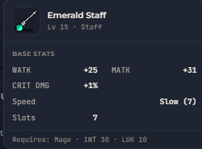 Emerald Staff | Global > Global MapleStory Classic World