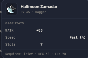 Halfmoon Zamadar | Global > Global MapleStory Classic World