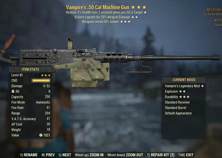 Vampire's .50 Cal Machine Gun (2024) | PS