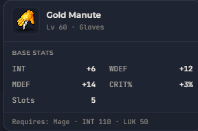 Gold Manute | Global > Global MapleStory Classic World
