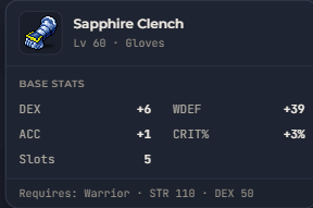 Sapphire Clench | Global > Global MapleStory Classic World